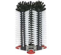 Ensemble brosse lavage verres Delfin 5x25cm plaque métal ventouses