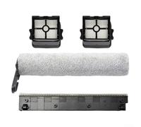 Ensemble brosse rouleau principal et filtre balai d'essuie-glace compatible avec Ultenic AC1 et pour aspirateur Elite Wet Dry, comprend 1 rouleau brosse, 2 filtres, 1 bande d'essuie-glace