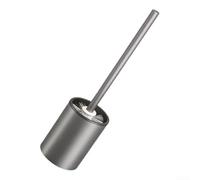 Ensemble brosse WC en silicone et support avec étagère - Nettoyant en profondeur pour coins de cuvette - Design ventilé à séchage rapide - Support mural sans perçage pour salle de bain (A)