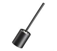 Ensemble brosse WC en silicone et support avec étagère - Nettoyant en profondeur pour coins de cuvette - Design ventilé à séchage rapide - Support mural sans perçage pour salle de bain (B)