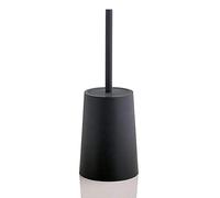 Ensemble brosse WC et support, brosse de nettoyage en profondeur avec poils doux denses, longue poignée anti-éclaboussures, base fermée robuste, anti-basculement, nettoyant moderne pour salle de bain