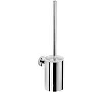 Ensemble brosse WC nwb, fixation murale, Ø 90 mm, acier inoxydable