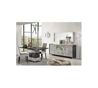 AltoBuy Hoffman - Ensemble Buffet 4P avec Miroir + Table Repas à Pied Central