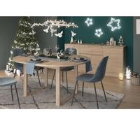 Ensemble buffet et table ronde extensible - BETTY - Chene - PARISOT