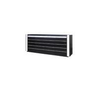 Ensemble buffet LINA avec 3 miroirs coloris noir et blanc