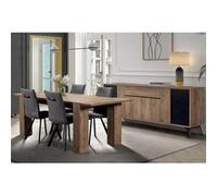CARSON - Ensemble Buffet + Table Allongeable 180-230cm -