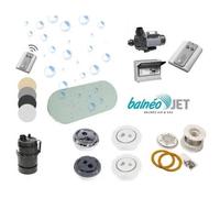 Ensemble BULLEO SOLO effervescence + Massage 4 jets BLANC