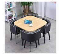 Ensemble bureau de réception et chaise pour chambre à coucher, 1 table et 4 chaises, table à manger et chaise, combinaison salon, balcon, loisirs (couleur : B) (A)