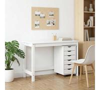 vidaXL Ensemble bureau et cabinet roulant MOSS – 2 pièces – Bureau en bois