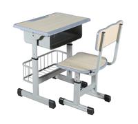 Ensemble Bureau Et Chaise D'étudiant Réglables en Hauteur avec Tiroir, Rainure for Crayons Et Crochets - Poste De Travail Ergonomique for Enfants, Maison Et École(B)