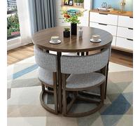 Ensemble bureau et chaise pour salle de réunion - Table basse de 80 cm avec quatre chaises pour bureau, réception et salle à manger, cuisine