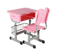 Ensemble Bureau Et Chaise Réglables for Enfants avec Tiroir De Rangement - Poste D'étude Ergonomique for Enfants, Maison Et Salle De Classe(Rosa,D)