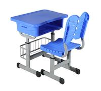 Ensemble Bureau Et Chaise Réglables for Enfants avec Tiroir De Rangement - Poste D'étude Ergonomique for Enfants, Maison Et Salle De Classe(Blue,D)