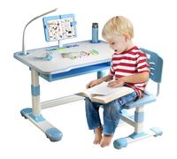 Ensemble bureau et chaise scolaire réglable pour prévenir les mauvaises postures enfants de 5 à 12 ans Bureau d'étude pour enfants