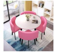 Ensemble bureau et chaise, simple et créatif, petit combo rond pour réception, négociation, réunion, loisirs, salle à manger, cuisine (Q)