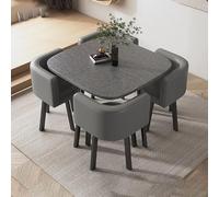 Ensemble bureau et chaises de réception, table carrée et 4 chaises pour salon ou cuisine.