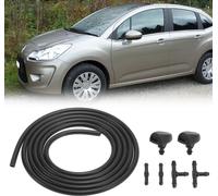 Ensemble Buse de Lave-Glace pour Citroen C3 C4 Picasso Durite de Tuyau d'Essuie-Glace Connecteur Pare-brise 6438V8