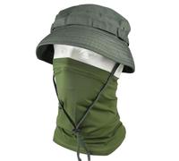 Ensemble Cache-Visage Camouflage et Chapeau Brousse Pliable à Larges Bords | Ensemble chapeau boonie respirant et couvre-visage, Léger, Bord modelable, Polyester en soie glacée lisse
