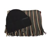 Ensemble cadeau complet bonnet et écharpe TOMMY HILFIGER en laine mélangée, réfé