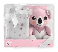 Ensemble Cadeau Couverture et Peluche Koala Rose