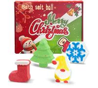 Ensemble cadeau de bombes de bain de Noël, kit de boules pétillantes pour sapin de Noël, cadeau d'anniversaire et de Noël pour femmes, filles, garçons, sœurs