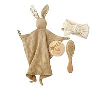 Ensemble cadeau de naissance comprenant une brosse en laine et un nœud papillon pour bébé, garçons et filles, choix pour les mères