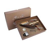 Ensemble cadeau de stylo d’écriture à plume rétro, stylo à plume vintage à tremper avec pointe en acier inoxydable et flacon d’encre vide, set de calligraphie de style européen (Café corsé)