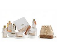 Ensemble cadeau femme - Coffret beauté Natus avec soins naturels + sac à main et accessoires faits main - Artisanat authentique marocain - Offre spéciale Saint Valentin