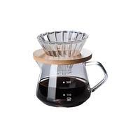 Ensemble cafetière à filtre en verre avec carafe et café for la maison ou le bureau