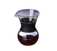Ensemble cafetière à filtre portable avec en acier inoxydable et carafe verre for une utilisation domestique(200ml no filter)