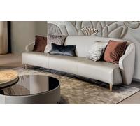 Ensemble canapé avec table basse table trois places Meubles design d'Italie Bizzotto 2pcs.