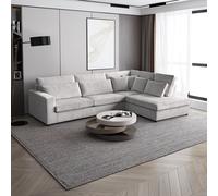 Ensemble canapé d'angle PARMA, design moderne, canapé d'angle classique rembourré avec ressorts à soufflets, grand angle en forme de L, canapé en velours pour le salon Couleur:Poso100 droite
