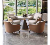 Ensemble canapé de réception de bureau moderne avec table de négociation et chaises confortables pour la maison, le bureau, le balcon, les loisirs