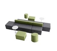 Ensemble canapé et Table Basse Minimaliste et Moderne for Bureau, canapé en Tissu Technique créatif, canapés d'angle modulables, idéal for librairie, Bar de Loisirs, café(A)