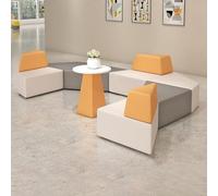 Ensemble canapé et table basse modulaire, design moderne et minimaliste créatif pour bureau, réception et établissements d'enseignement