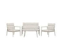Venture Home - Ensemble canapé, fauteuils et table en acier Mazzaro beige Beige G