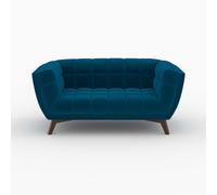 Ensemble canapés en velours bleu 5 places - mona