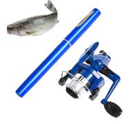 Ensemble canne à pêche et moulinet | Canne à pêche à la mouche télescopique avec moulinet - Poteau de stylo portable antidérapant de 99 cm, kit professionnel pour pêcheurs hommes femmes réservoir