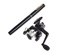Ensemble canne à pêche et moulinet télescopique en alliage d'aluminium léger compact extensible portable pour les amateurs de pêche