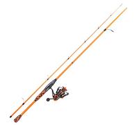 Ensemble Canne et Moulinet de Spinning Sougayilang ZJJ, Canne IM7 Graphite 2 pièces avec Guides en Acier Inoxydable, Moulinet Super Léger 5.2:1 pour Pêche en Eau Salée et Douce - O21-SH