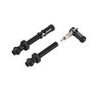 Ensemble Capuchons de Valve Granite Juicy Nipple et Tiges de Valve Presta, Capuchons de Protection de Pneu de Vélo avec Fonction de Retrait du Noyau de Valve (Noir)