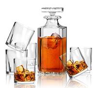 Ensemble carafe à décanter et verres à liqueur élégants, parfaits pour whisky, bourbon, brandy et vodka, cadeaux pour la famille, les amis, les hommes (Hermes)