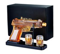 Ensemble carafe à whisky Kollea de 15 oz et verres à whisky de 2 oz, distributeur de whisky pour liqueur Scotch Bourbon, coffrets cadeaux de Noël pour hommes papa, cadeaux d'anniversaire uniques