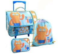 Ensemble Cartable à roulettes 41 CM + Sac piscine + Boîte à crayons Uglydolls Wage