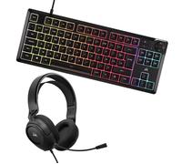 Ensemble Casque et clavier Corsair HS35 + K55 CORE TKL