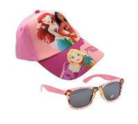 Ensemble casquette de baseball et lunettes de soleil officiel Disney Princess | Accessoires d'été parfaits pour les vacances | Taille réglable | Protection UV 100 % | Lunettes de soleil pour filles |
