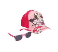 Ensemble casquette et lunettes de soleil Hello Kitty pour garçons et filles - Ensemble casquette et lunettes de soleil sous licence officielle pour l'été, la plage et un usage quotidien
