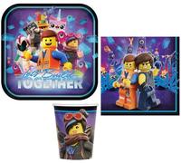 Ensemble ( cde 4 ) de fête Lego, kit anniversaire 8 enfants DPA001231, + 1 jeu Pc Lego OFFERT SURPRISE