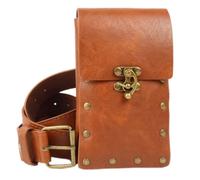 Ensemble Ceinture et Pochette en Cuir de Pirate Viking médiéval, Accessoire de Costume d'halloween de la Renaissance for Cosplay