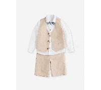 Ensemble cérémonie 4 pièces garçon beige 12A